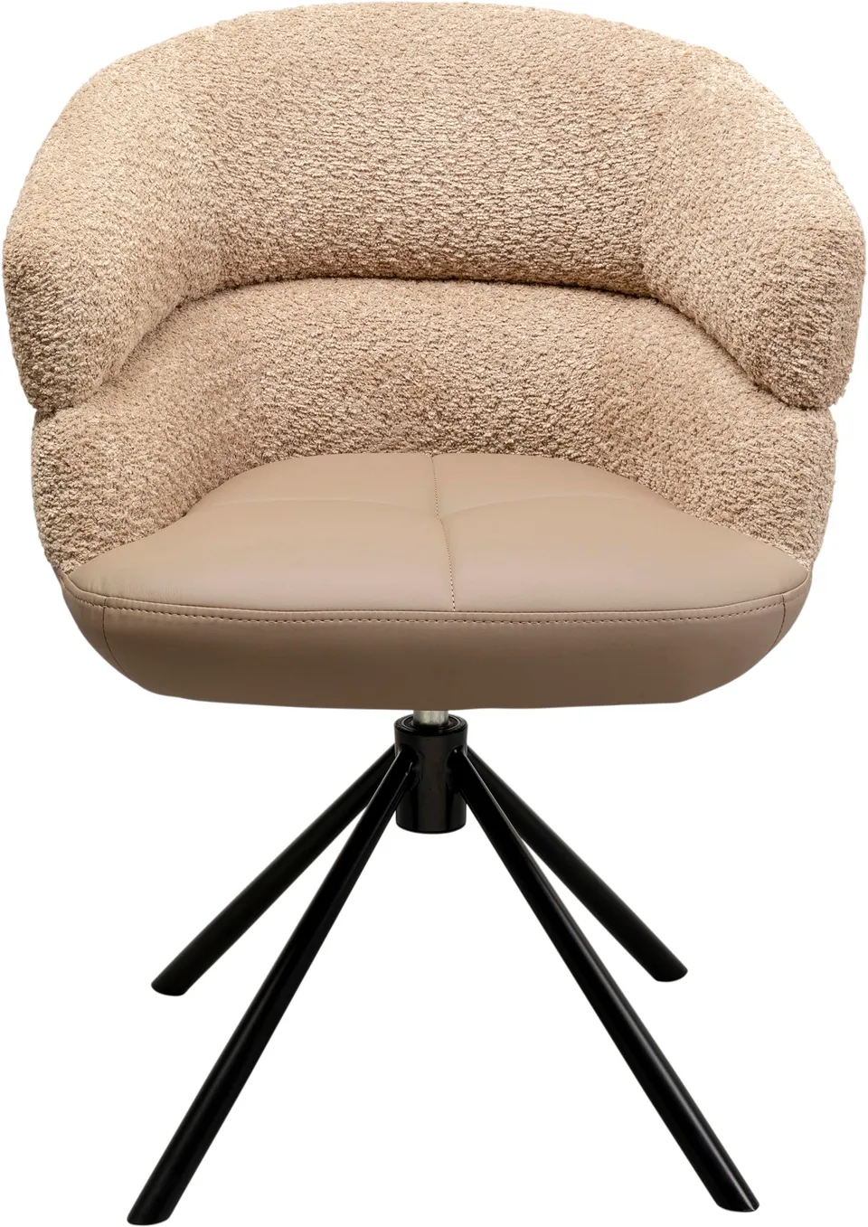 kare-design-drehstuhl-tasty-braun-360-drehbar-82x63x61-cm image 1